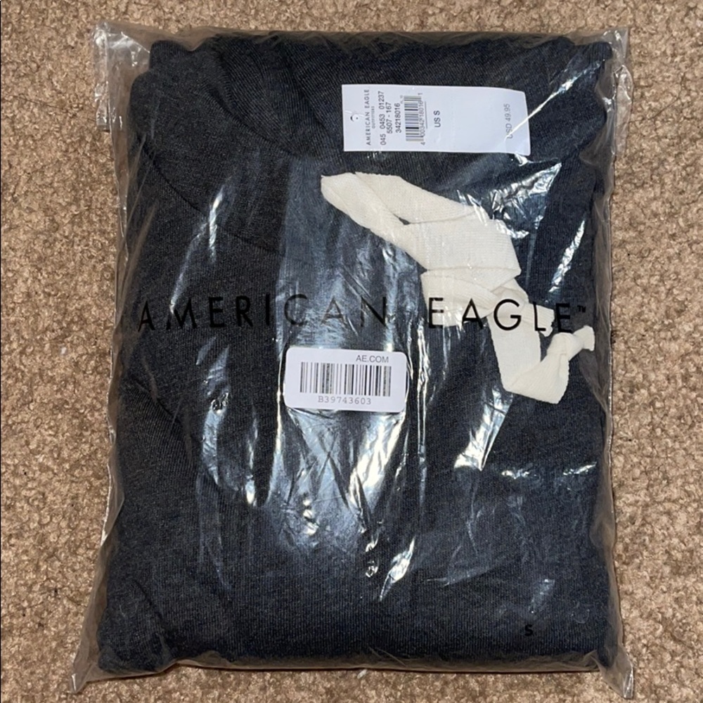 AE fleece tunic hooded sweatshirt